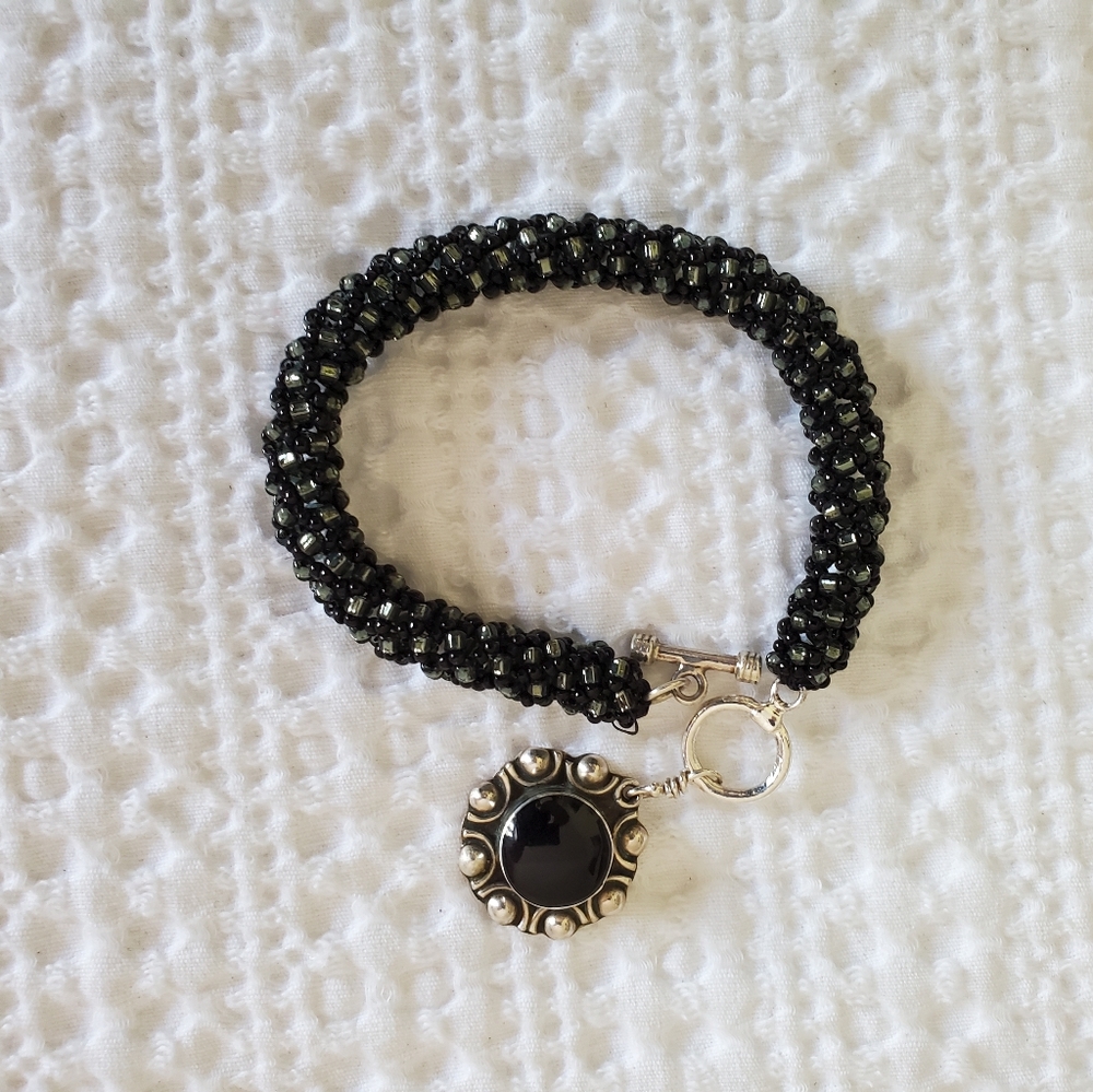 Black hook bracelet
